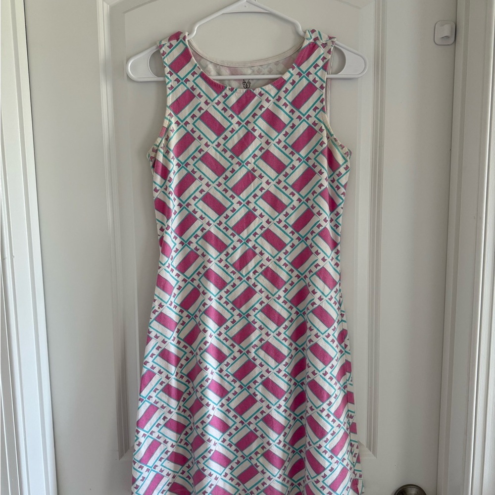 Mani Gold Pink and Teal Dress
